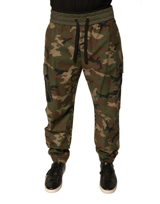 Dolce & Gabbana Multicolor Camouflage Cargo Sweatpants Pants Dolce & Gabbana