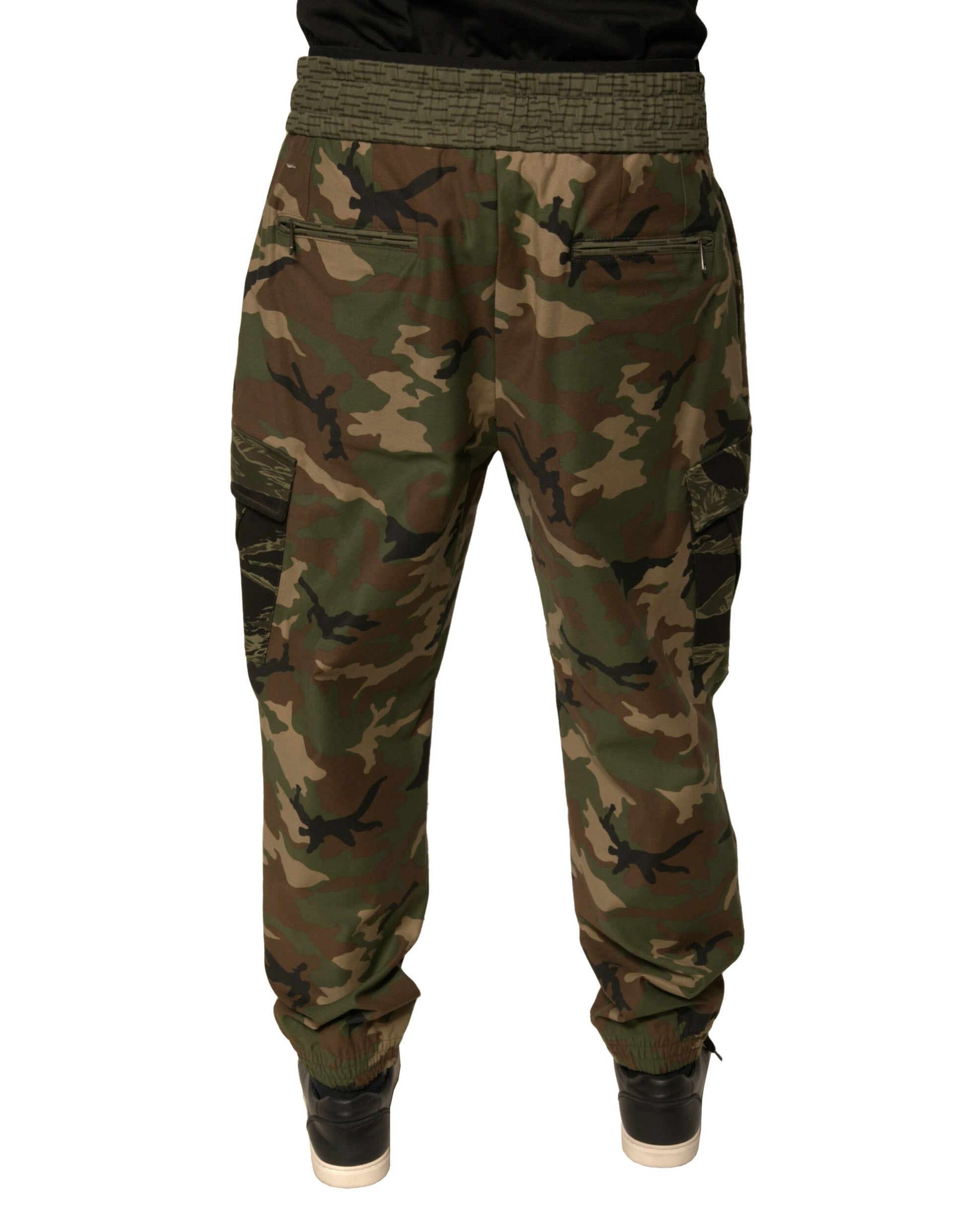 Dolce & Gabbana Multicolor Camouflage Cargo Sweatpants Pants Dolce & Gabbana