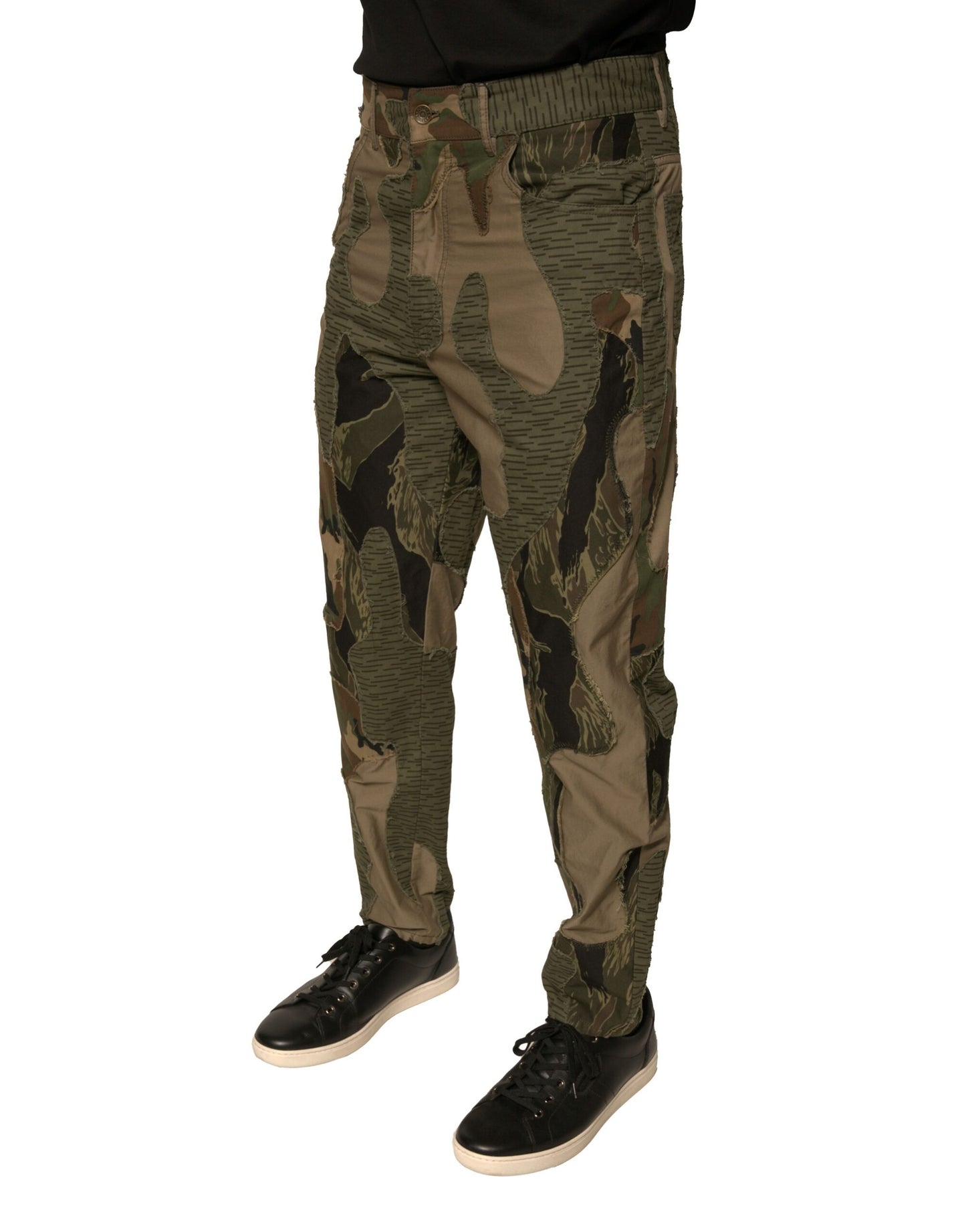Dolce & Gabbana Multicolor Camouflage Cotton Pants Dolce & Gabbana