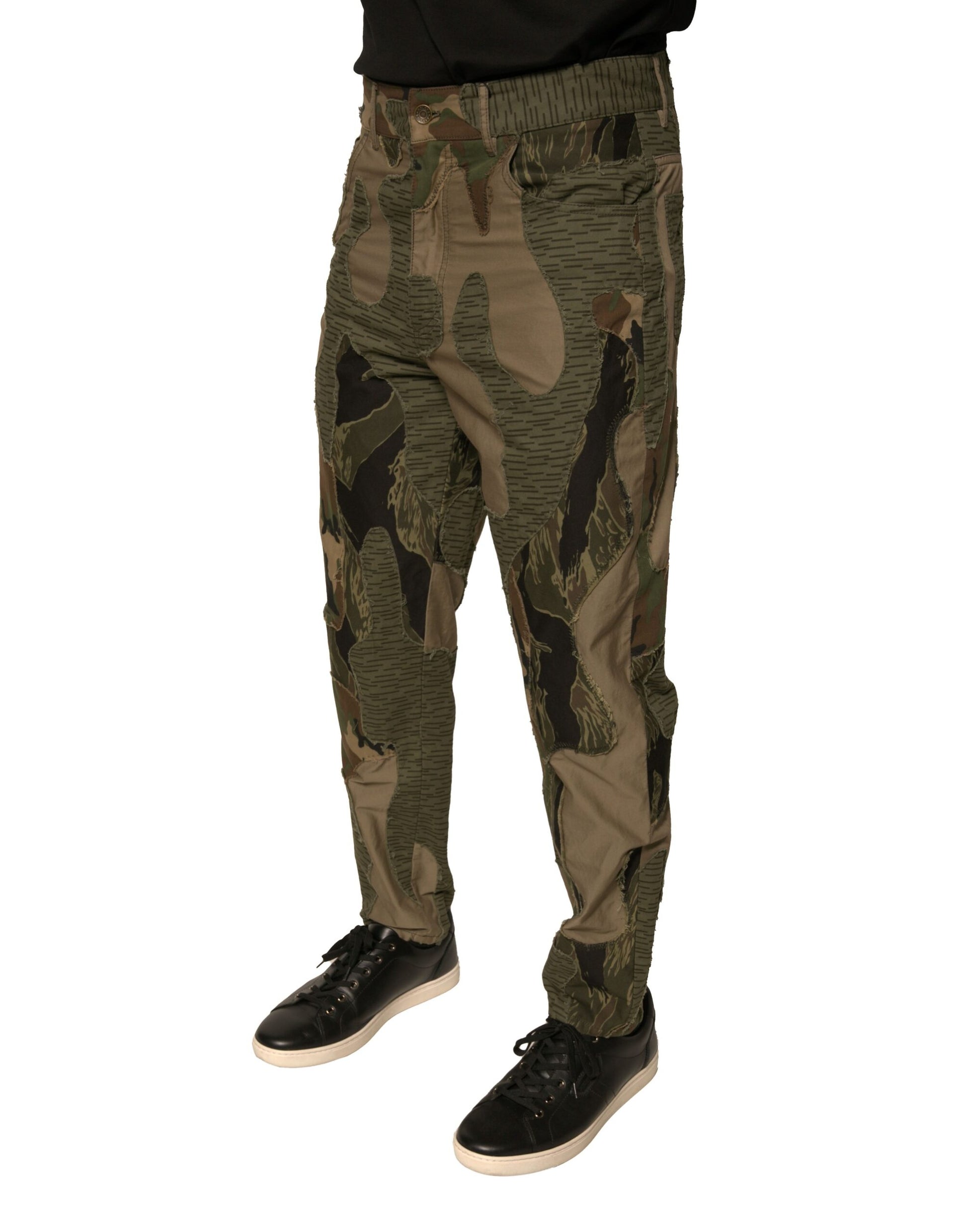 Dolce & Gabbana Multicolor Camouflage Cotton Pants Dolce & Gabbana