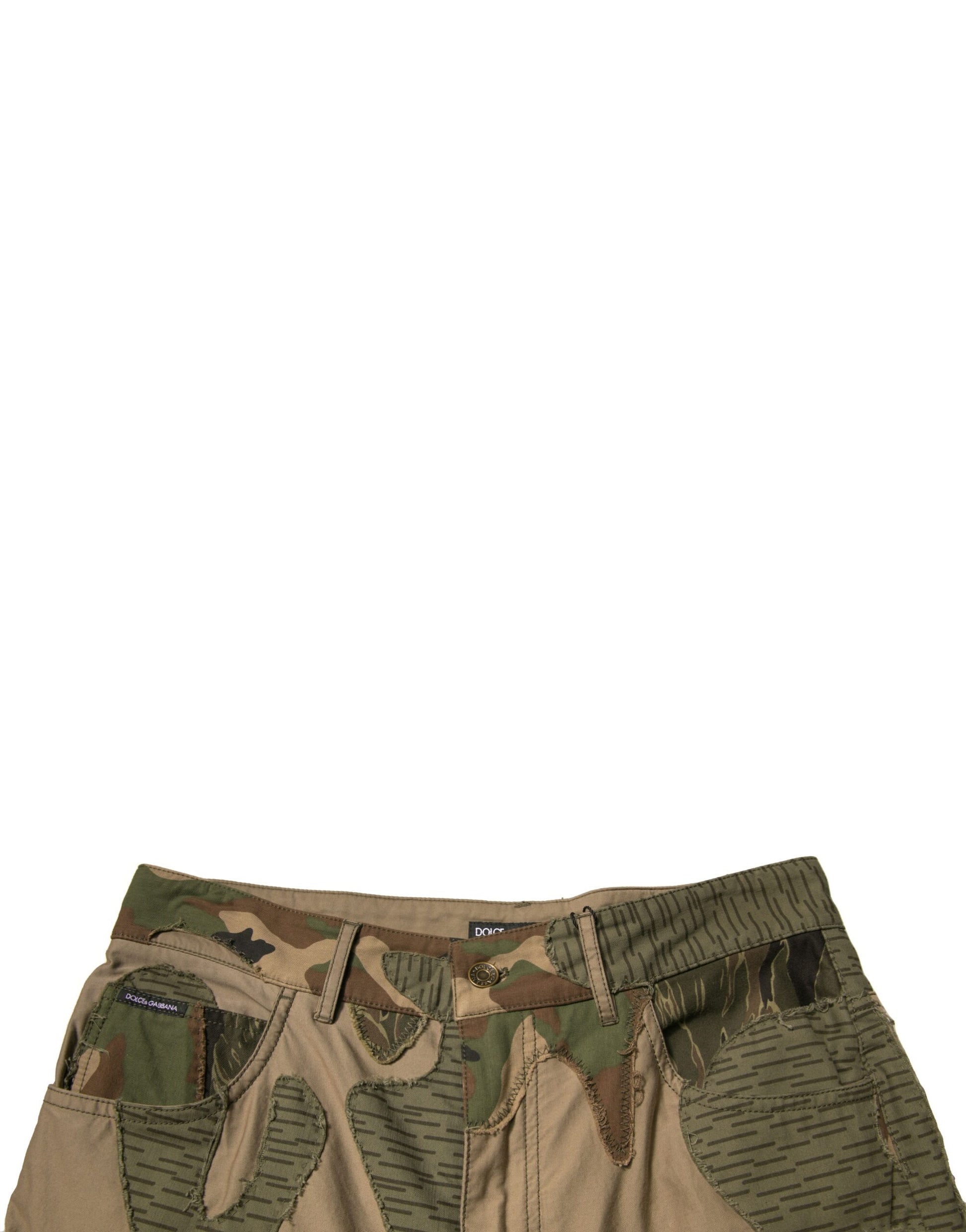 Dolce & Gabbana Multicolor Camouflage Cotton Pants Dolce & Gabbana