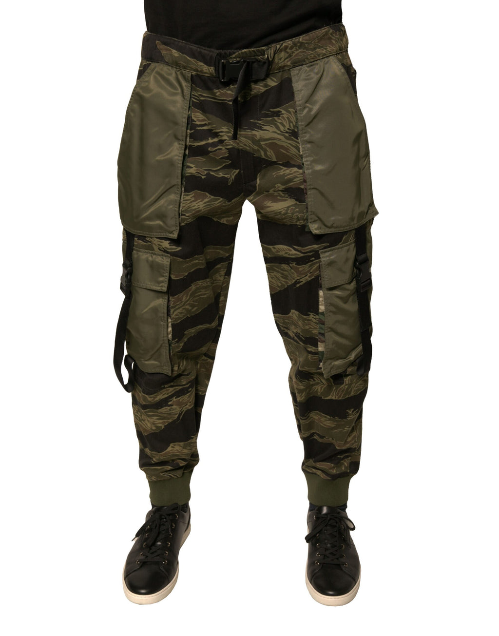 Dolce & Gabbana Green Cotton Jogger Cargo Pants - Eljoys Fashion 
