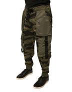 Dolce & Gabbana Green Cotton Jogger Cargo Pants - Eljoys Fashion 