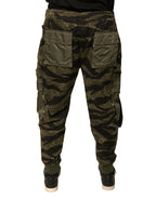 Dolce & Gabbana Green Cotton Jogger Cargo Pants - Eljoys Fashion 