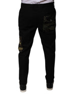 Dolce & Gabbana Black Cotton Men Cargo Casual Pants - Eljoys Fashion 