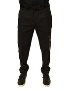 Dolce & Gabbana Black Cotton Men Cargo Casual Pants - Eljoys Fashion 