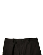 Dolce & Gabbana Black Cotton Men Cargo Casual Pants - Eljoys Fashion 