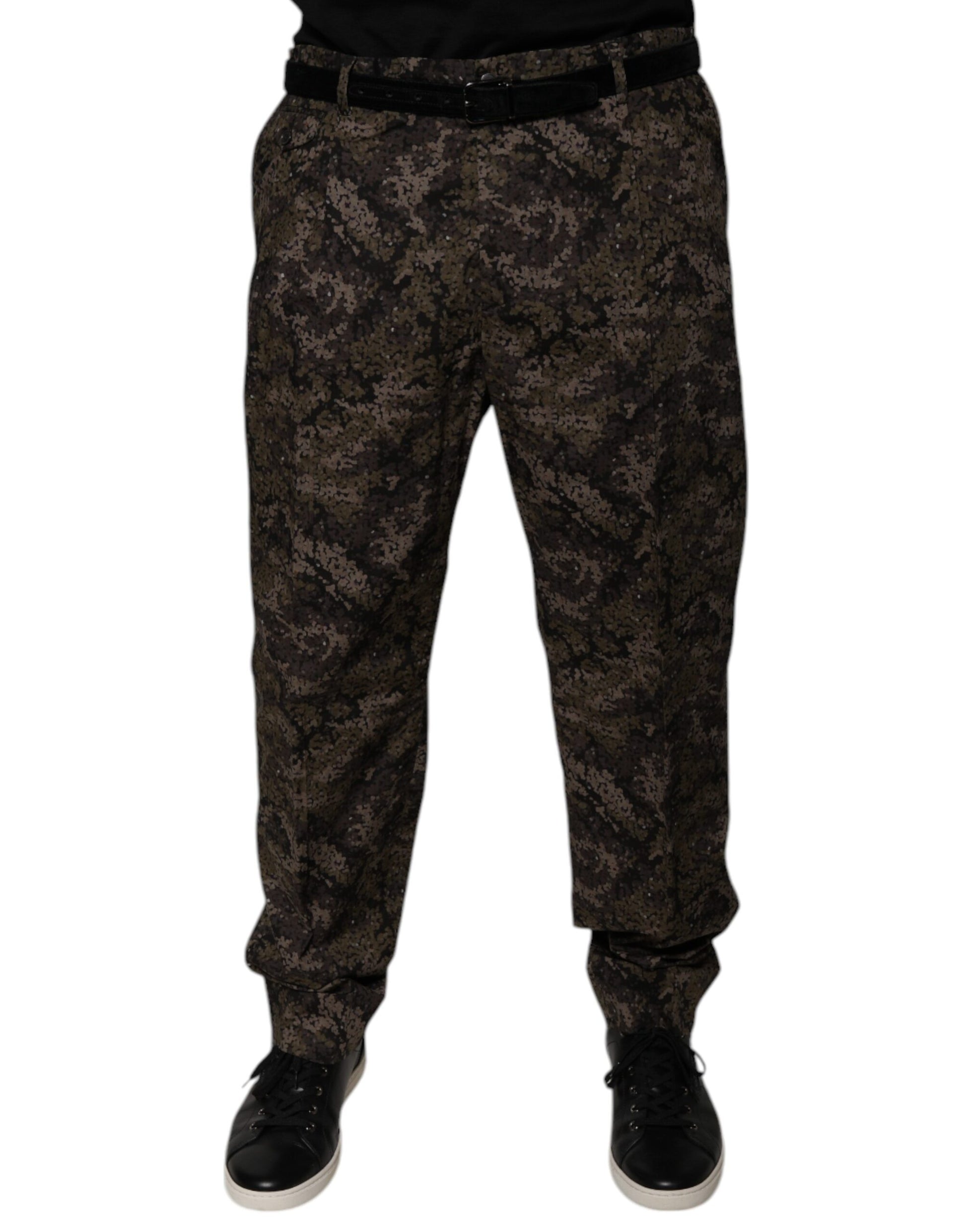Dolce & Gabbana Multicolor Camouflage Men Dress Pants Dolce & Gabbana