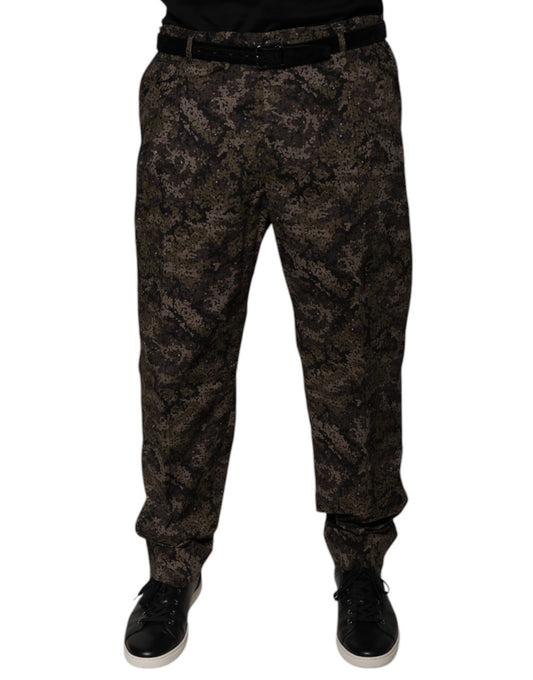 Dolce & Gabbana Multicolor Camouflage Men Dress Pants Dolce & Gabbana