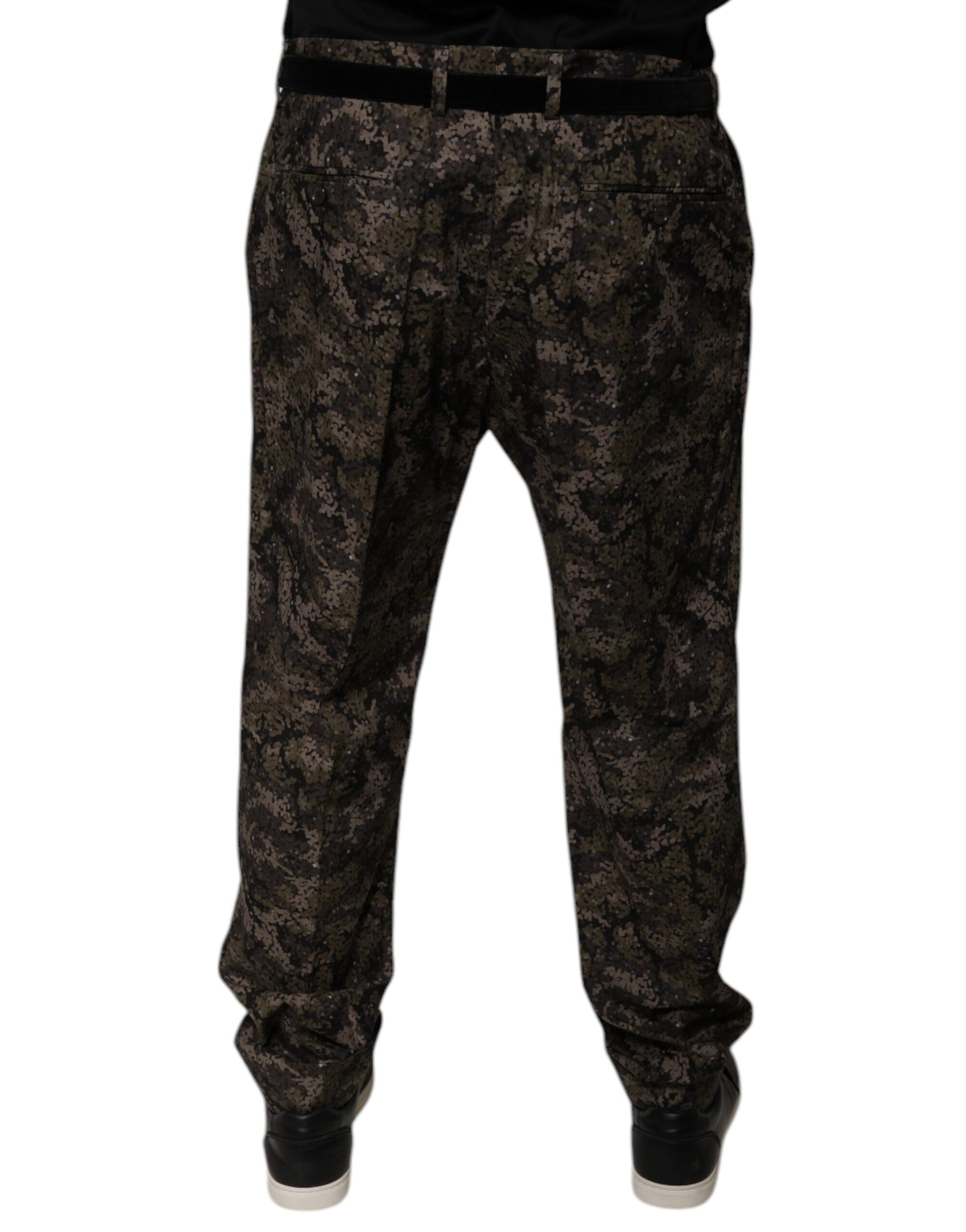 Dolce & Gabbana Multicolor Camouflage Men Dress Pants Dolce & Gabbana