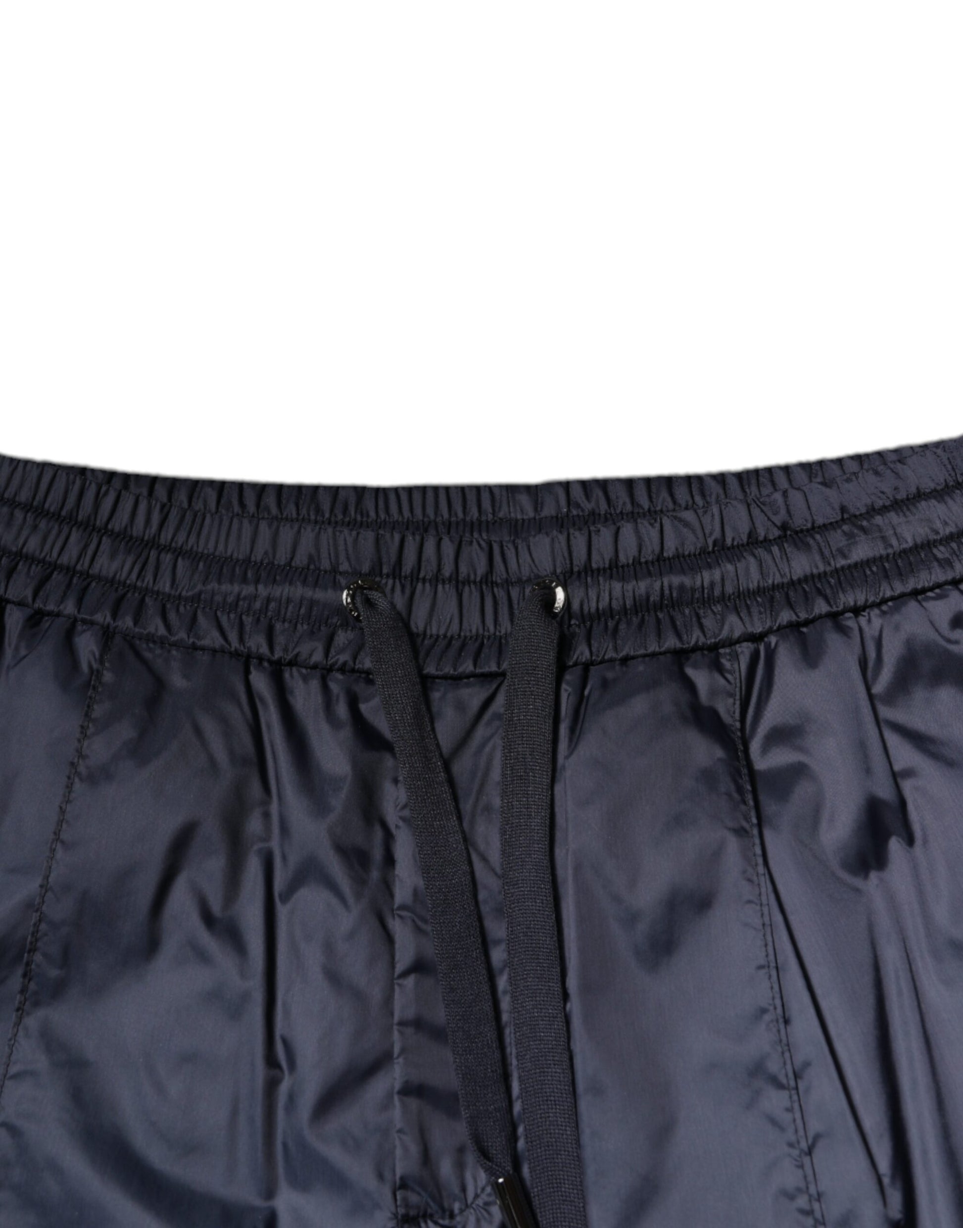Dolce & Gabbana Dark Blue Cotton Skinny Sweatpants Pants Dolce & Gabbana