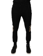 Dolce & Gabbana Black Leopard Slim Fit Jogger Pants - Eljoys Fashion 