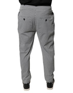 Dolce & Gabbana Black White Houndstooth Skinny Dress Pants - Eljoys Fashion 