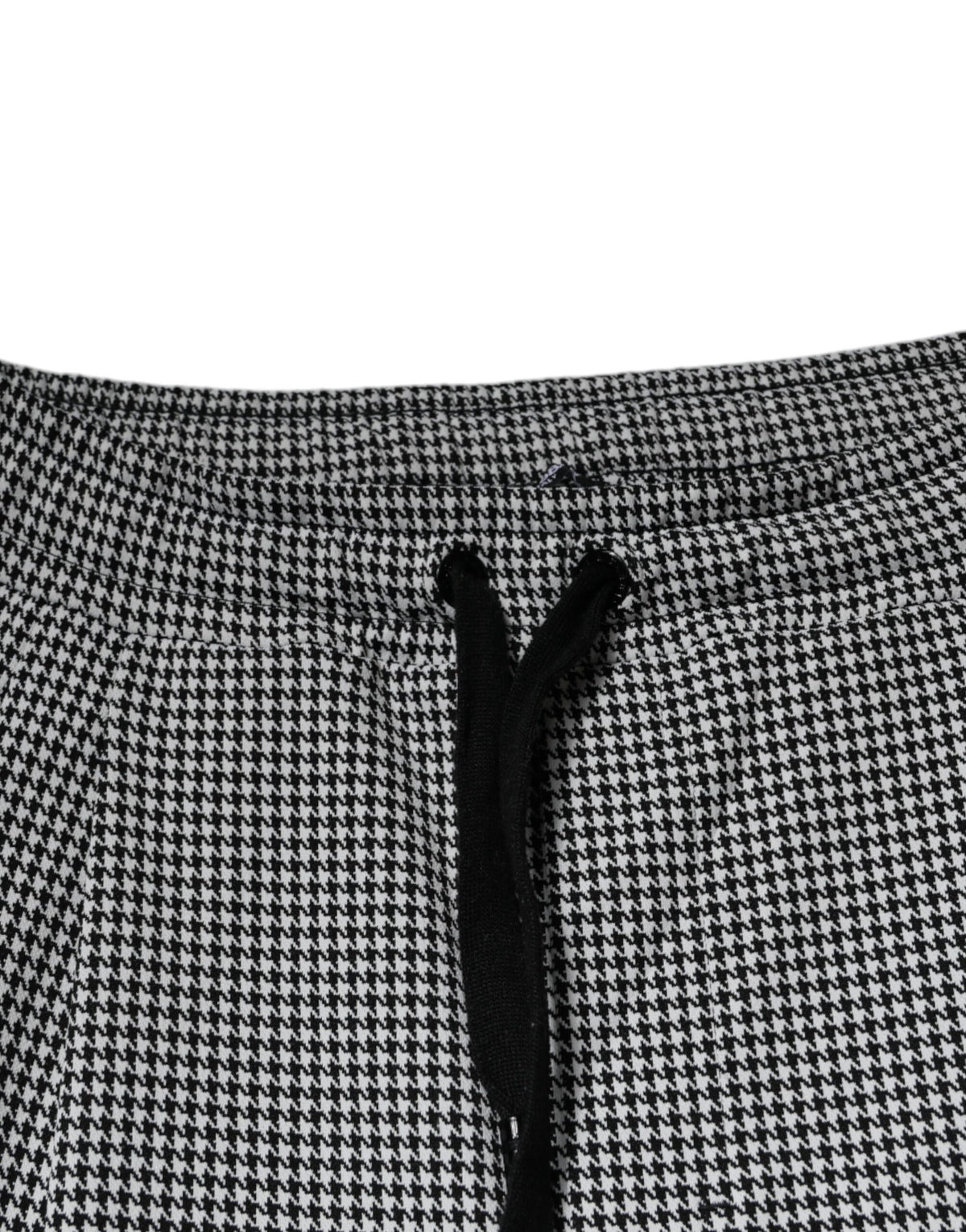 Dolce & Gabbana Black White Houndstooth Skinny Dress Pants - Eljoys Fashion 