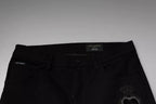 Dolce & Gabbana Black DG Crown Logo Cotton Skinny Denim Jeans - Eljoys Fashion 