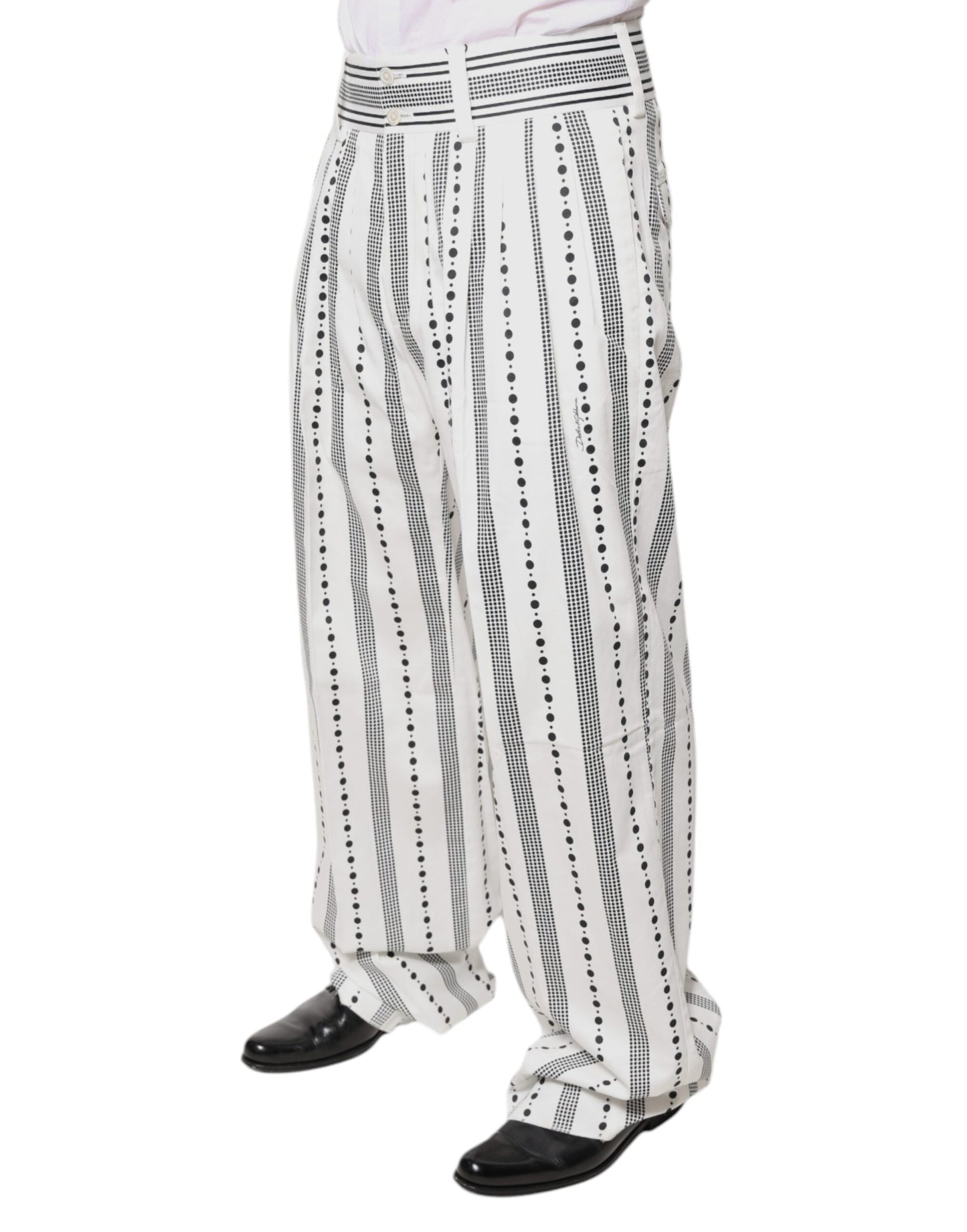 Dolce & Gabbana White Straight Formal Dress Pants Dolce & Gabbana