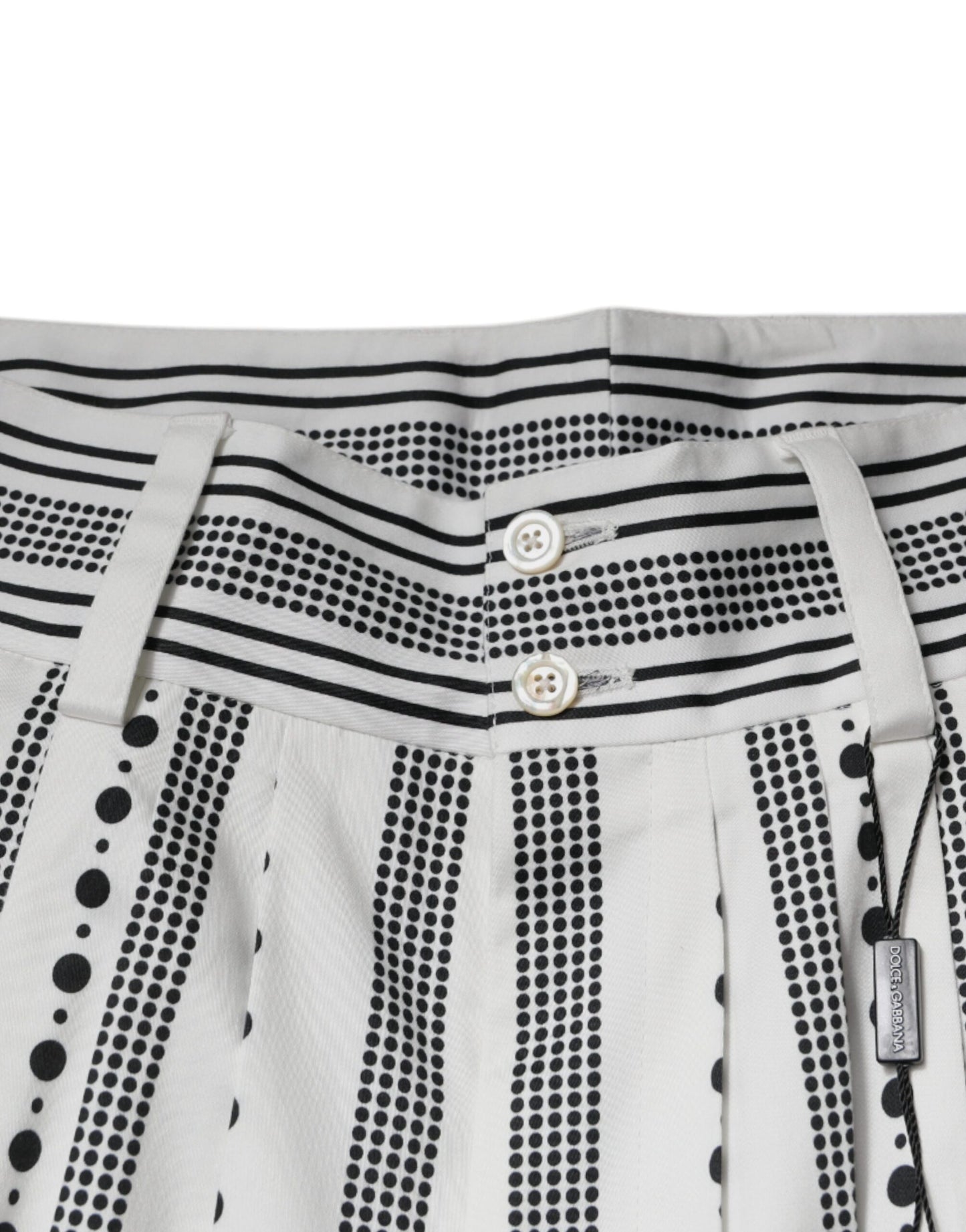 Dolce & Gabbana White Straight Formal Dress Pants Dolce & Gabbana