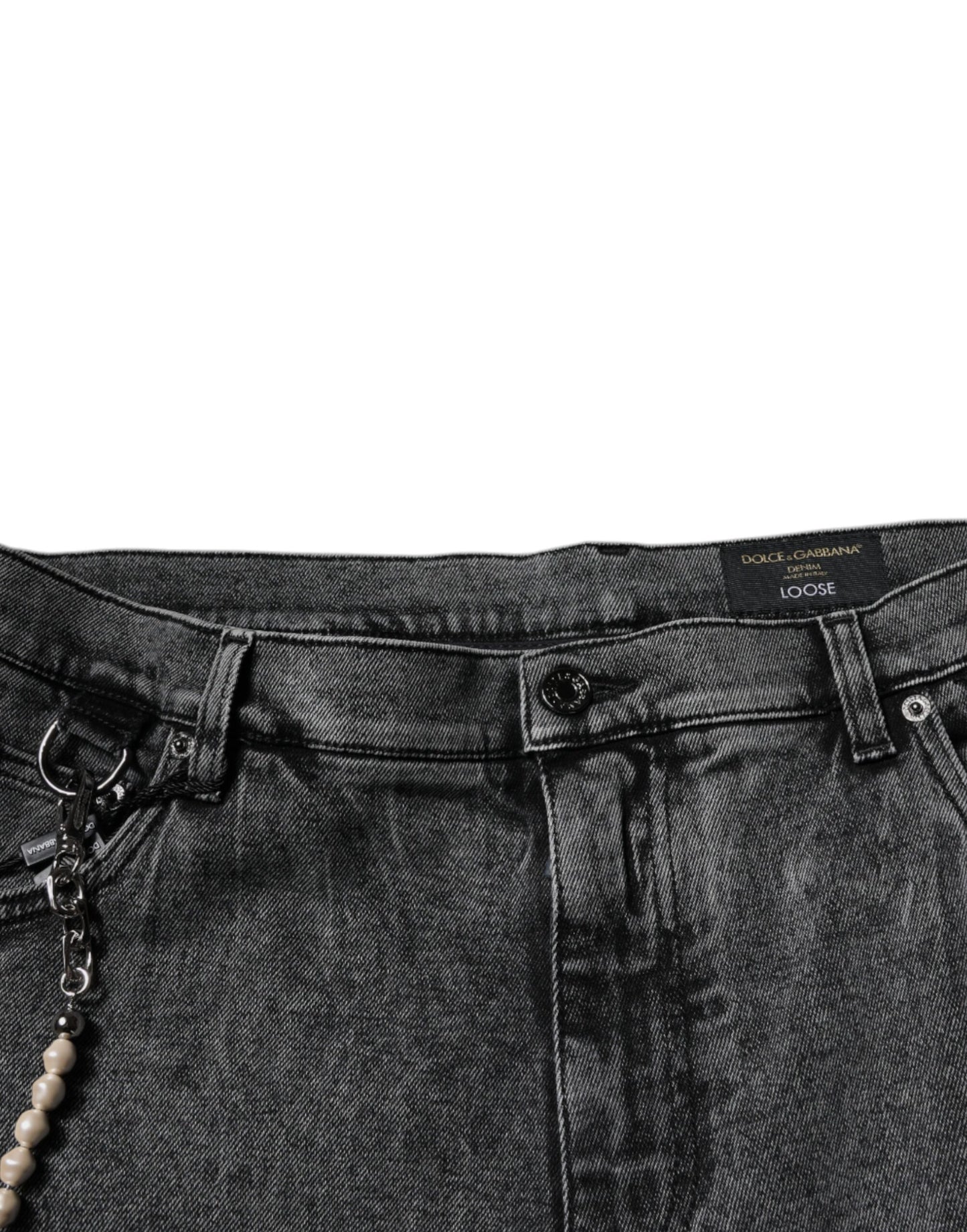 Dolce & Gabbana Dark Gray Cotton Skinny Denim Jeans Dolce & Gabbana