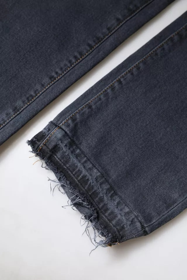 Dolce & Gabbana Dark Gray Cotton Skinny Denim Jeans Dolce & Gabbana