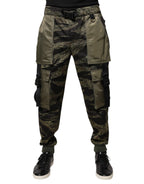 Dolce & Gabbana Green Cotton Jogger Cargo Pants - Eljoys Fashion 