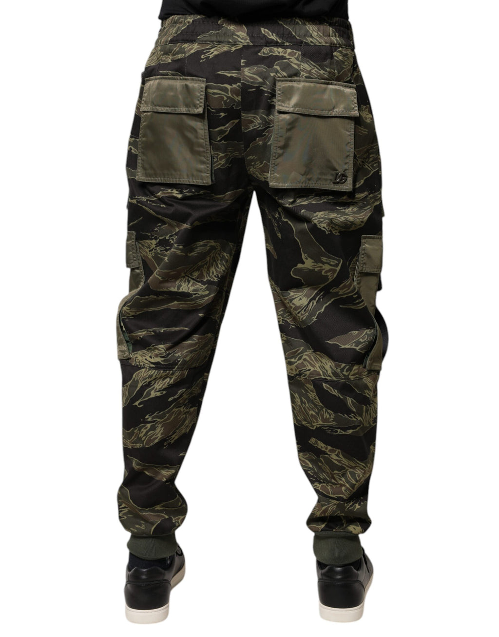 Dolce & Gabbana Green Cotton Jogger Cargo Pants - Eljoys Fashion 