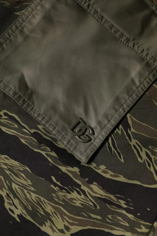 Dolce & Gabbana Green Cotton Jogger Cargo Pants Dolce & Gabbana