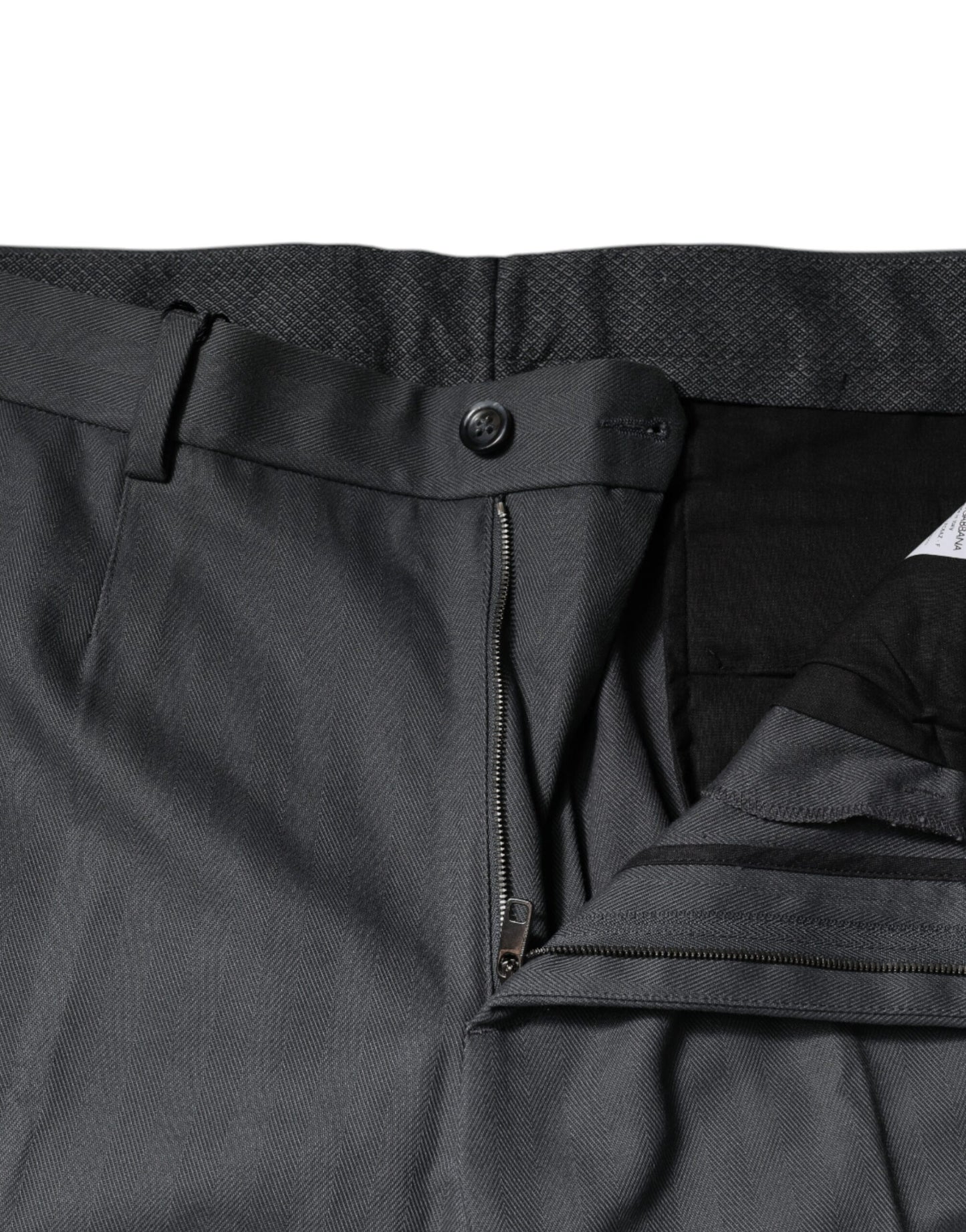 Dolce & Gabbana Gray Tapered Formal Dress Pants Dolce & Gabbana