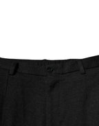 Dolce & Gabbana Black Viscose Cargo Men Casual Pants - Eljoys Fashion 