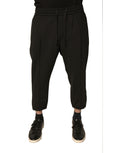 Dolce & Gabbana Black Wool Jogger Jogging Pants - Eljoys Fashion 