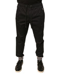 Dolce & Gabbana Black Cotton Stretch Jogger Sweatpants Pants - Eljoys Fashion 