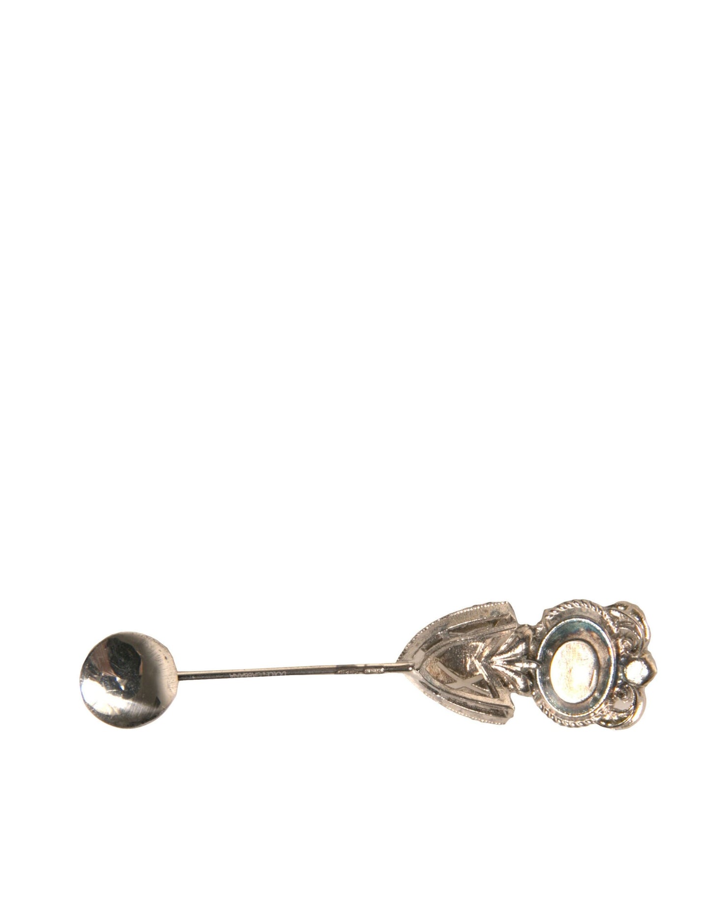 Dolce & Gabbana Silver 925 Sterling Silver Crystals Pin Collar Brooch Dolce & Gabbana