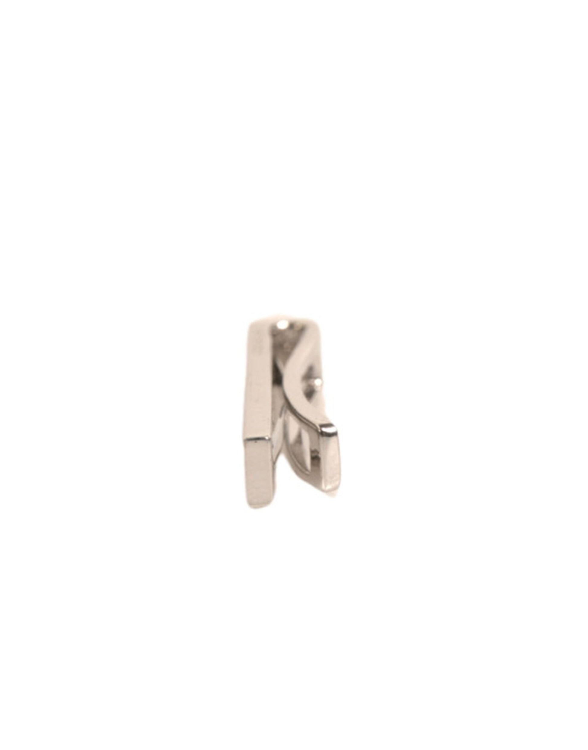 Dolce & Gabbana Silver Tone Brass Logo Branded Tie Clip Bar Dolce & Gabbana