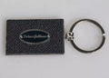Dolce & Gabbana Black Leather Logo Metal Ring Keychain Keyring - Eljoys Fashion 
