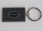 Dolce & Gabbana Black Leather Logo Metal Ring Keychain Keyring - Eljoys Fashion 