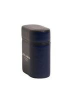 Dolce & Gabbana Blue Leather Logo Print Flip Holder Airpods Case - Eljoys Fashion 