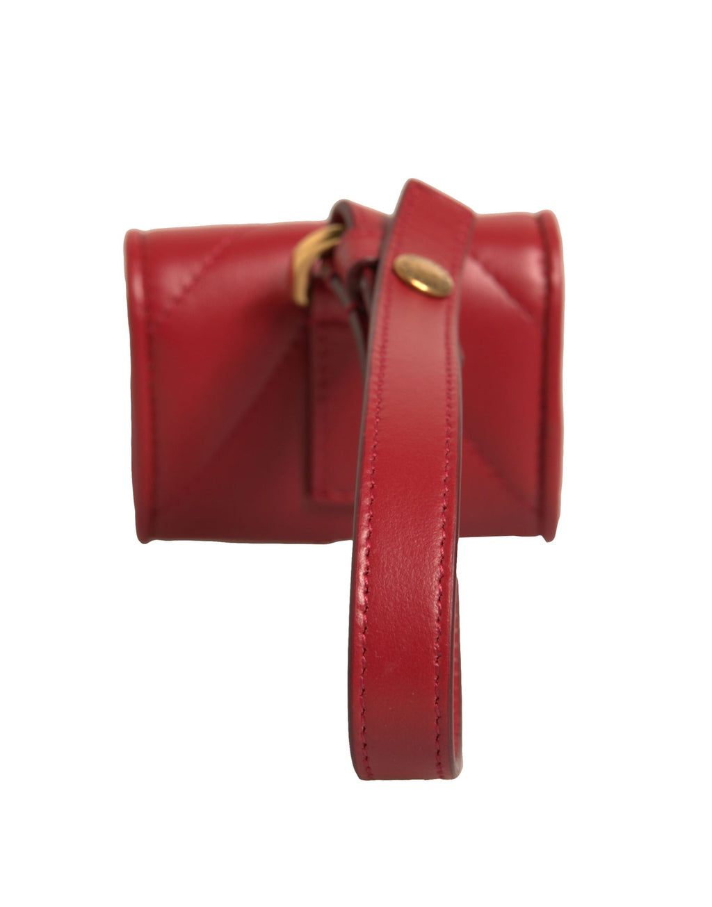 Dolce & Gabbana Black Leather Devotion Heart Strap Airpod Case - Eljoys Fashion 