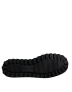 Dolce & Gabbana Black Nylon Quilted Logo Patch Sandals Slides Shoes - Eljoys Fashion 