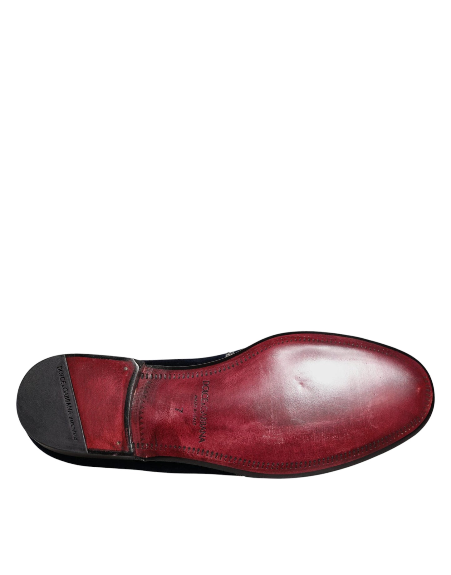 Dolce & Gabbana Black Velvet Floral Gun Loafers Dress Shoes Dolce & Gabbana