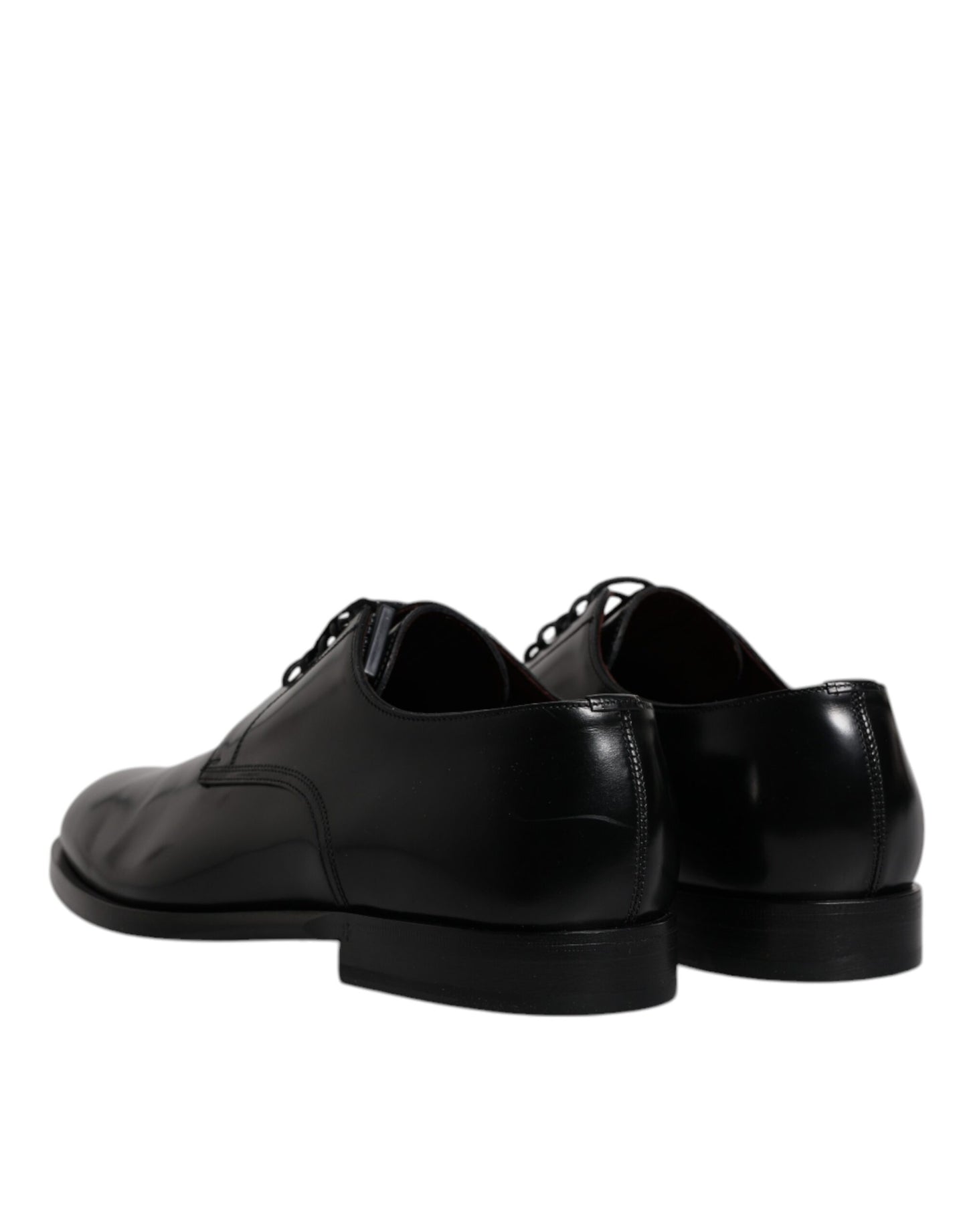 Dolce & Gabbana Black Calfskin Leather Derby Lace Up Formal Dress Shoes Dolce & Gabbana