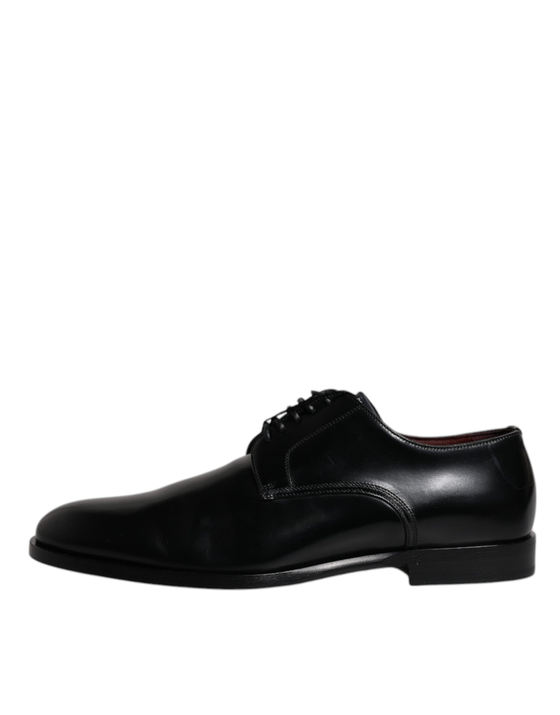 Dolce & Gabbana Black Calfskin Leather Derby Lace Up Formal Dress Shoes Dolce & Gabbana
