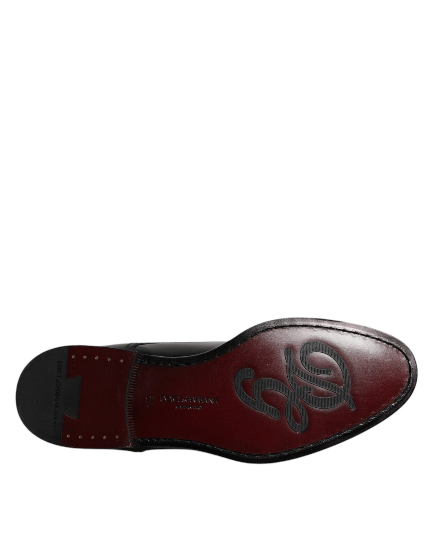 Dolce & Gabbana Black Calfskin Leather Derby Lace Up Formal Dress Shoes Dolce & Gabbana