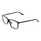 Ermenegildo Zegna black acetate glasses frames with sleek, modern design and clear lenses on a plain background.