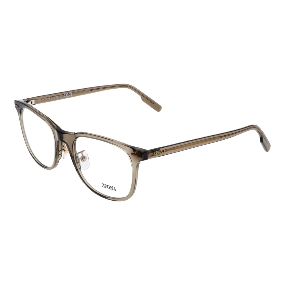 Ermenegildo Zegna Brown Acetate Glasses Frames