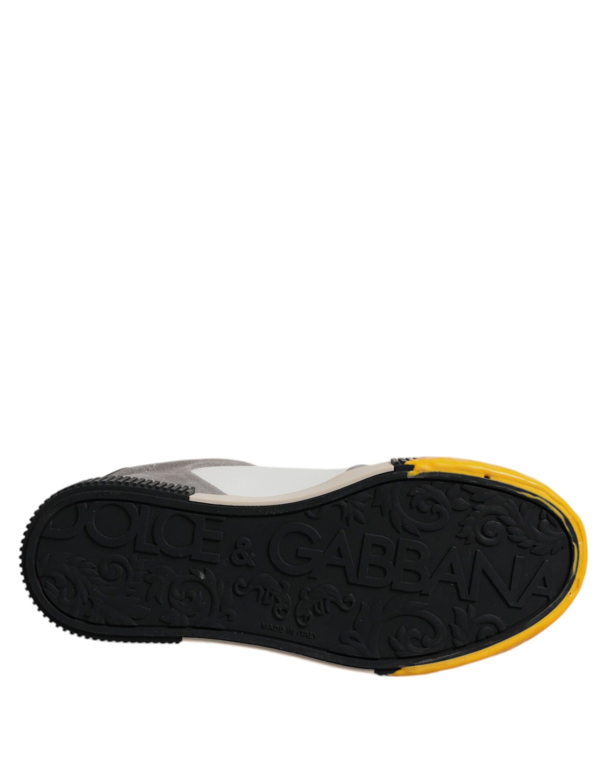 Dolce & Gabbana Multicolor Leather DNA Low Top Sneakers Shoes Dolce & Gabbana