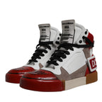 Dolce & Gabbana Multicolor Leather High Top Sneakers Shoes