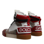 Dolce & Gabbana Multicolor Leather High Top Sneakers Shoes