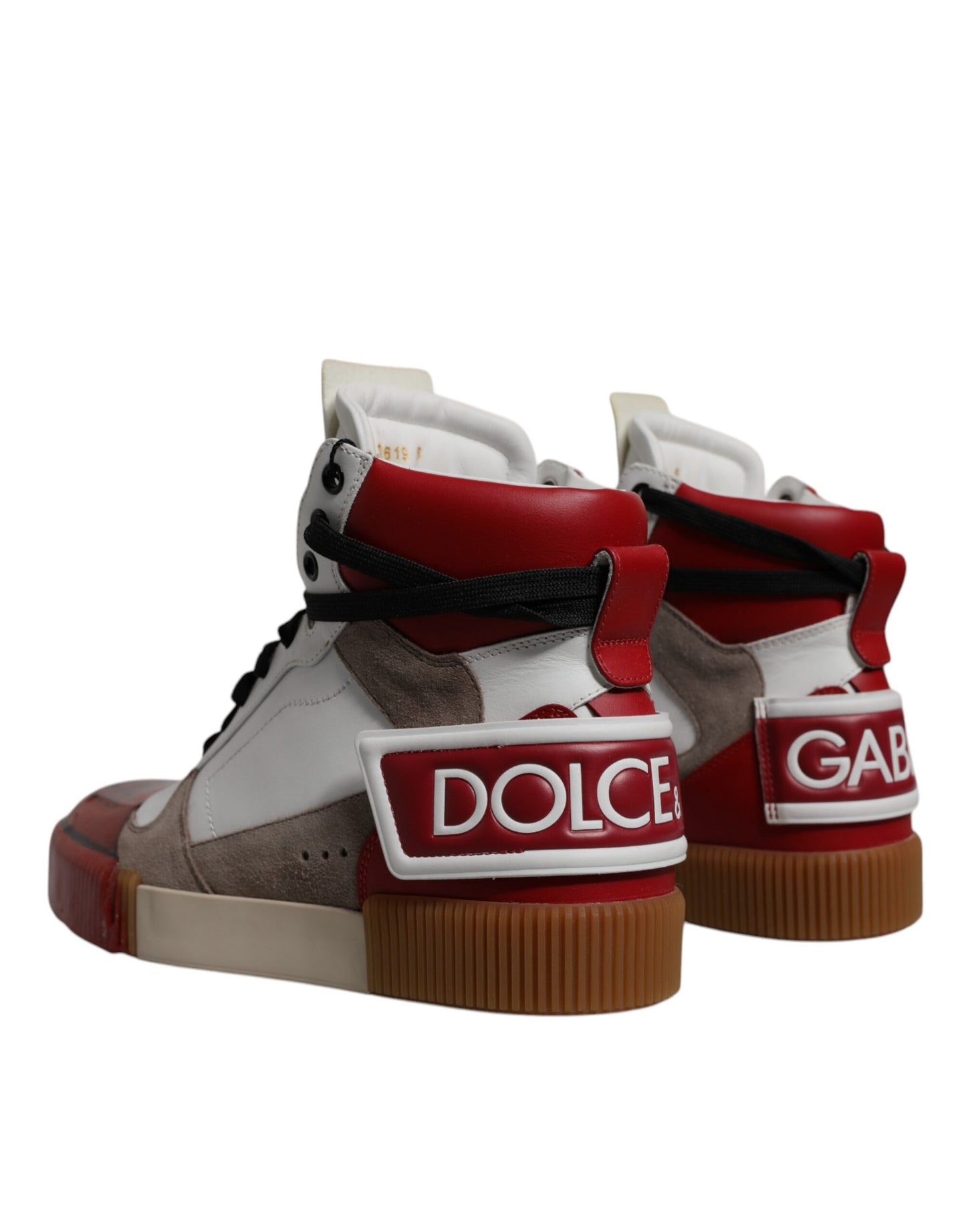 Dolce & Gabbana Multicolor Leather High Top Sneakers Shoes Dolce & Gabbana