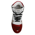 Dolce & Gabbana Multicolor Leather High Top Sneakers Shoes