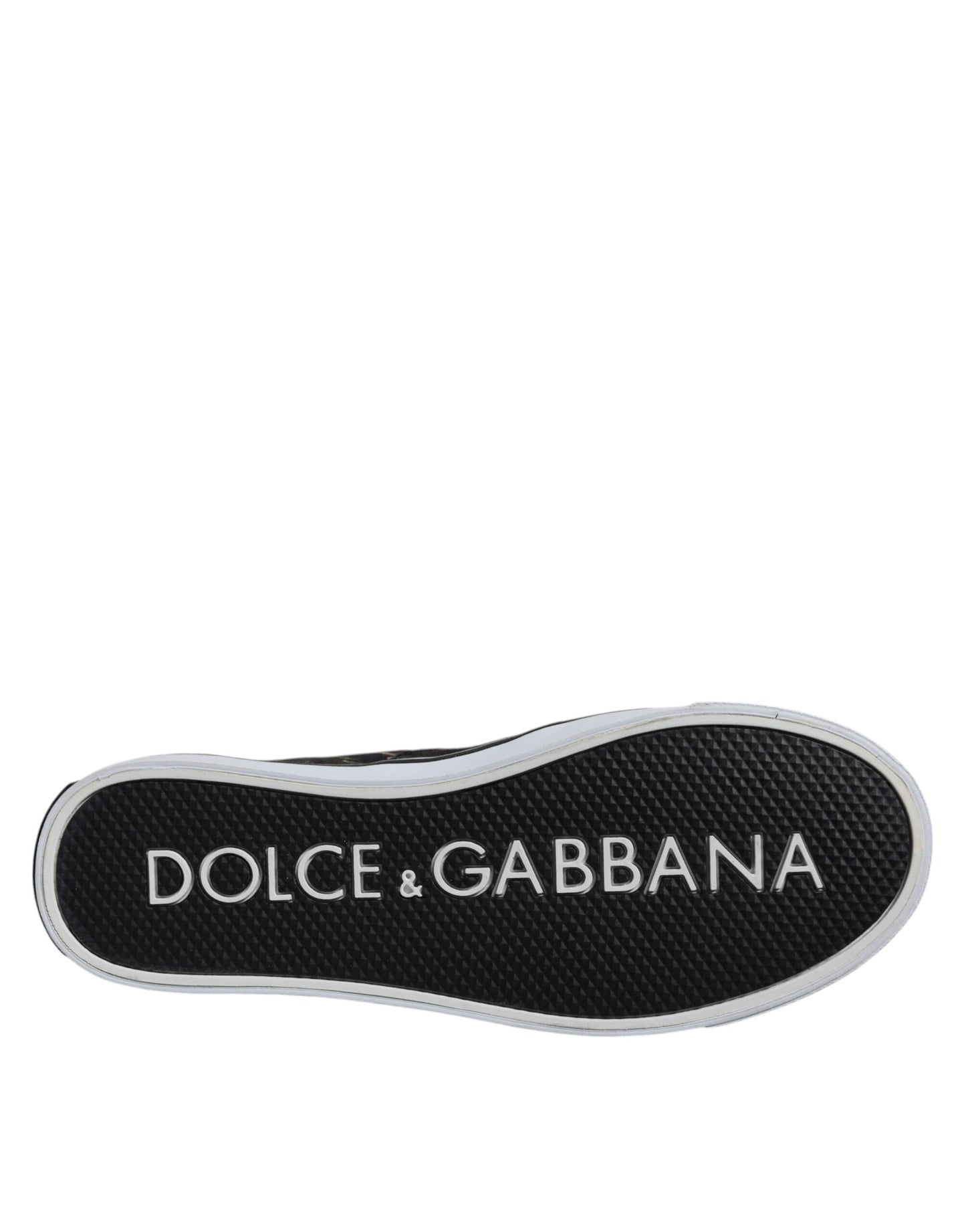 Dolce & Gabbana Black Tropical Print Low Top Sneakers Shoes Dolce & Gabbana
