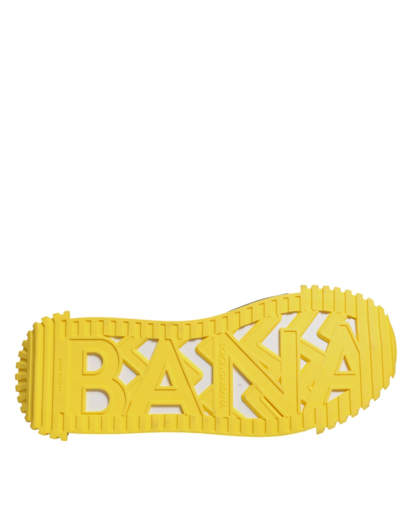 Dolce & Gabbana Black Yellow Low Top NS1 Sneakers Shoes Dolce & Gabbana
